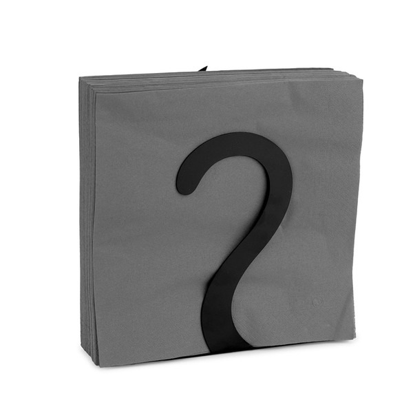 Balvi Porte-serviettes Feline Couleur Noir Convient pour différentes tailles et formes Métal
