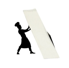 alvi Porte-serviettes Too Many Napkins Couleur Noir Convient pour différentes tailles et formes Méta