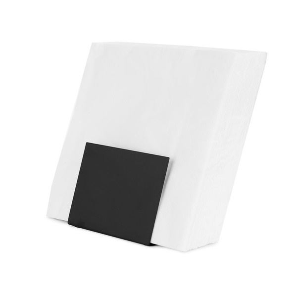 Balvi Napkin holder Too Many Napkins Black colour Suitable for various sizes and shapes Metal