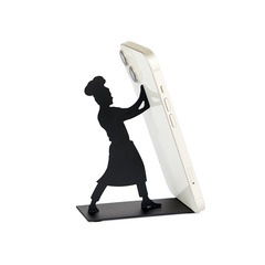 Balvi Smartphone holder Wellington Black colour Handsfree for mobile phones Metal