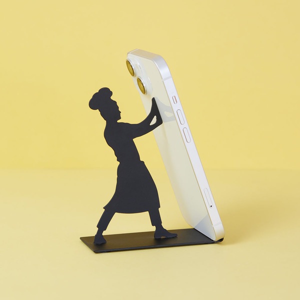 alvi Smartphone-Halter Wellington Farbe Schwarz Freisprecheinrichtung für dein Mobiltelefon Aus Meta