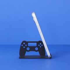 Balvi Soporte smartphone Joypad Color Negro Manos libres para el móvil Metal