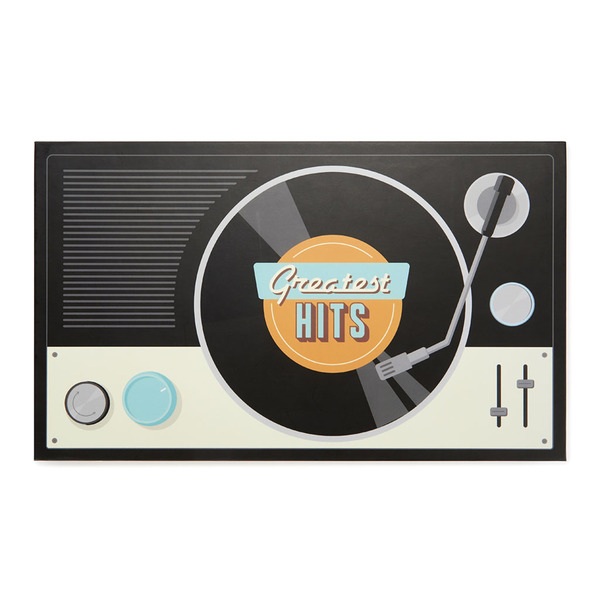 alvi Jeu de backgammon Greatest Hits Couleur Bleu orange Le jeu backgammon en version musicale Bois/