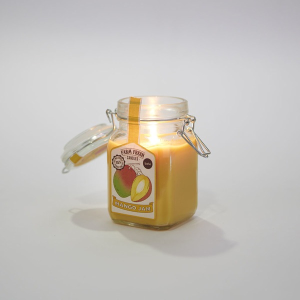 Balvi Bougie parfumée Farm Fresh Couleur Jaune Design de pot de confiture