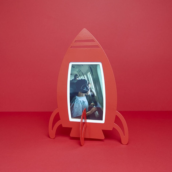 alvi Cornice Rocket Colore Rosso Incornicia le tue storie e i tuoi ricordi preferiti Metallo 10x15 c