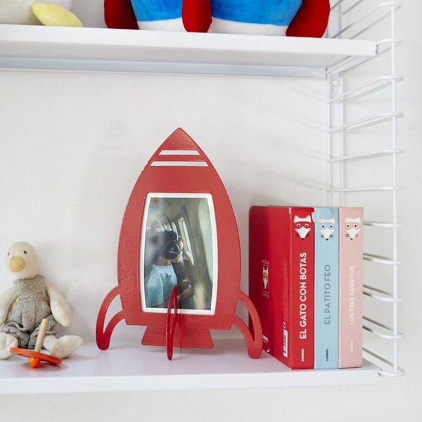 alvi Cornice Rocket Colore Rosso Incornicia le tue storie e i tuoi ricordi preferiti Metallo 10x15 c