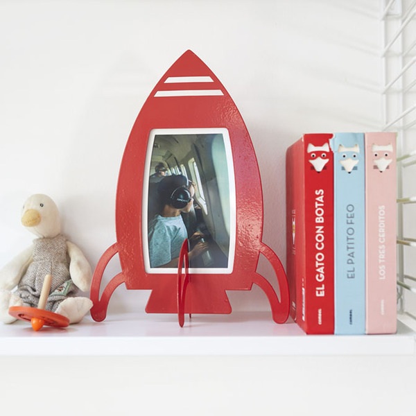 alvi Cornice Rocket Colore Rosso Incornicia le tue storie e i tuoi ricordi preferiti Metallo 10x15 c
