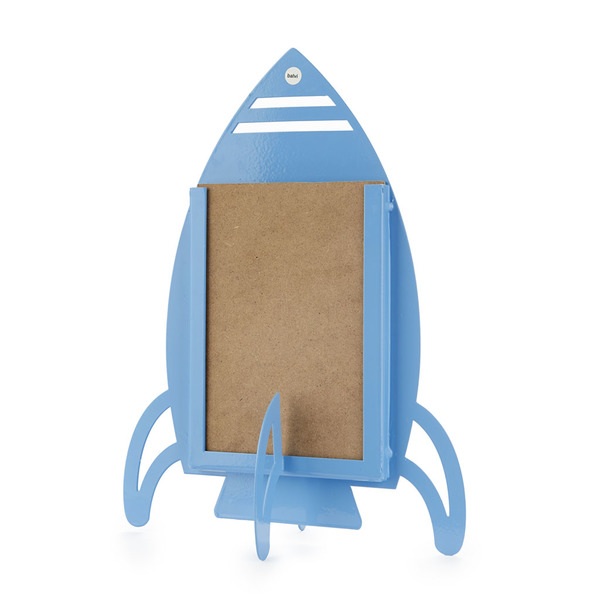 Balvi Marco Rocket Color Azul Enmarca las historias y recuerdos favoritos Metal 10x15 cm
