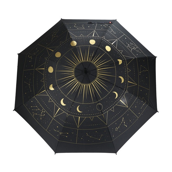 Balvi Paraguas Astral Color Negro, Dorado El cielo constelado en tu paraguas Nylon