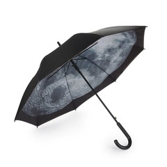 Balvi Paraguas Moon Color Negro, Blanco Negro por fuera y con una luna por dentro Nylon