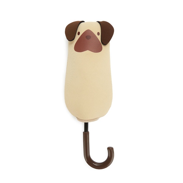 Balvi Parapluie Puppymbrella Couleur Beige Comprend une housse en néoprène en forme de chien Nylon