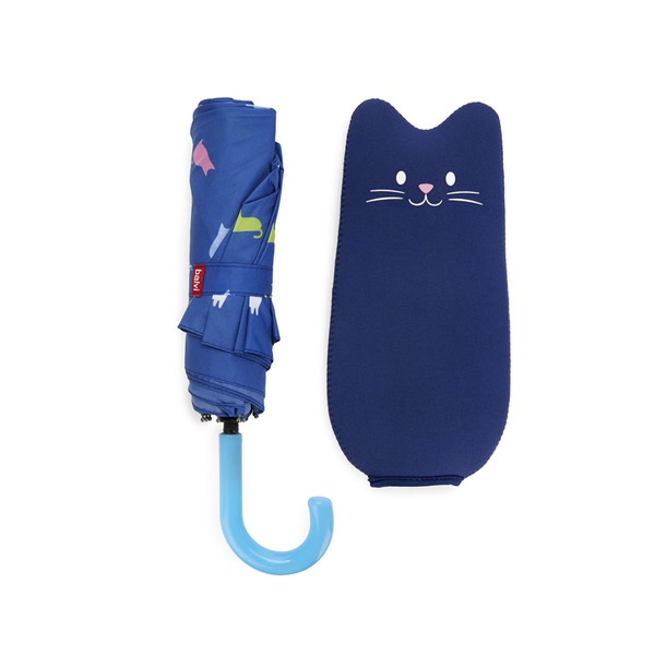 Balvi Umbrella Meowmbrella Blue colour Includes cat-shaped neoprene sleeve Nylon