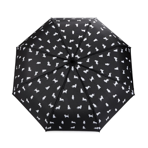 Balvi Paraguas Meowmbrella Color Negro Un diseño con gatos por doquier Nylon
