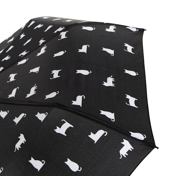 Balvi Paraguas Meowmbrella Color Negro Un diseño con gatos por doquier Nylon