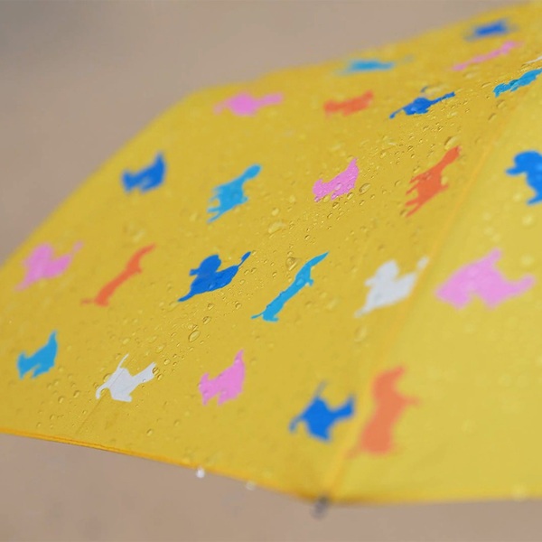 alvi Paraguas Puppymbrella Color Amarillo Paraguas infantil Incluye funda de neopreno con forma de p