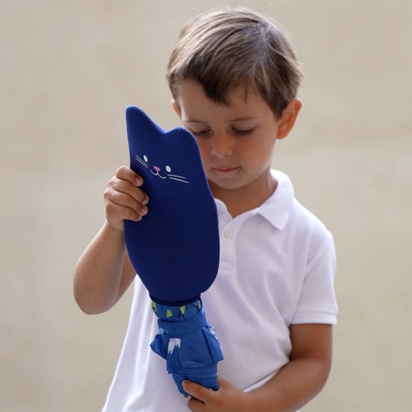 Balvi Umbrella Meowmbrella Blue colour Includes cat-shaped neoprene sleeve Nylon