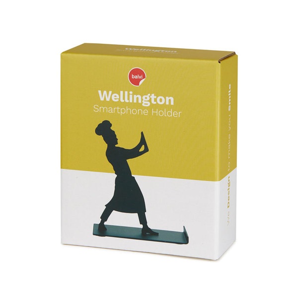 alvi Smartphone-Halter Wellington Farbe Schwarz Freisprecheinrichtung für dein Mobiltelefon Aus Meta