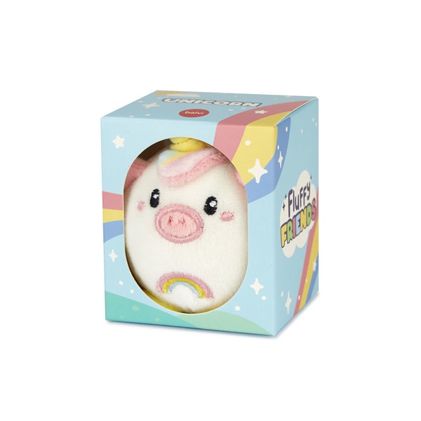 Balvi Llavero Unicorn Color Blanco Llavero con forma de unicornio Metal/tela