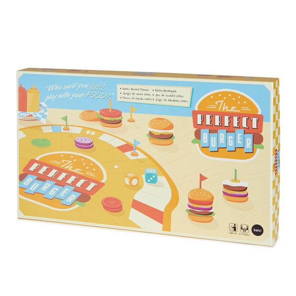 Balvi Juego de mesa The Perfect Burger Crea la mejor hamburguesa y gana Plástico
