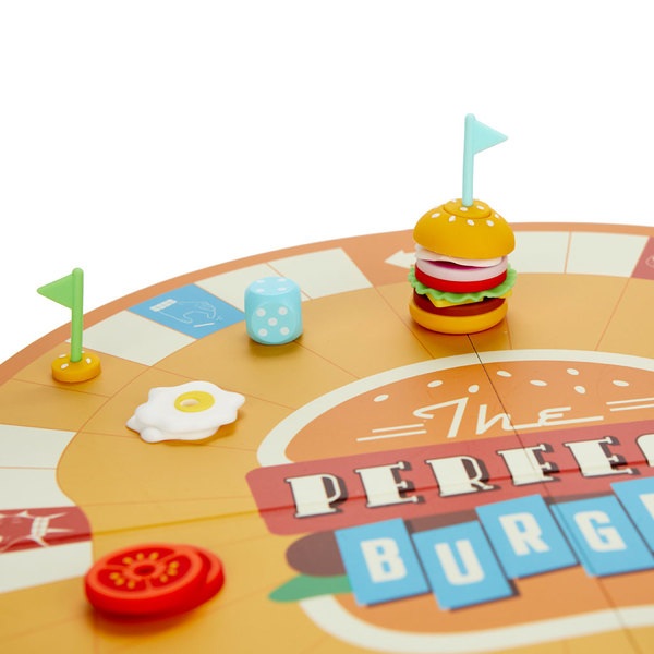 Balvi Juego de mesa The Perfect Burger Crea la mejor hamburguesa y gana Plástico