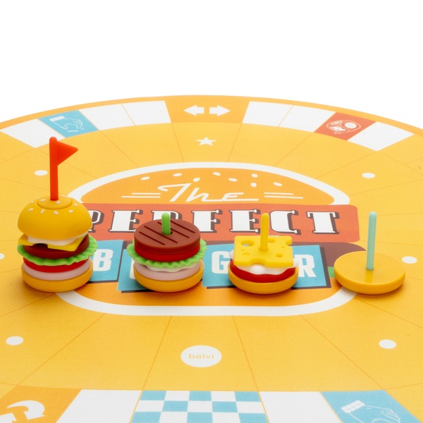 Balvi Juego de mesa The Perfect Burger Crea la mejor hamburguesa y gana Plástico