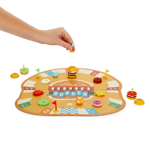 Balvi Juego de mesa The Perfect Burger Crea la mejor hamburguesa y gana Plástico