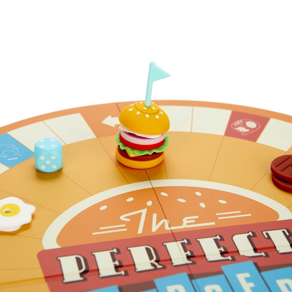 Balvi Juego de mesa The Perfect Burger Crea la mejor hamburguesa y gana Plástico