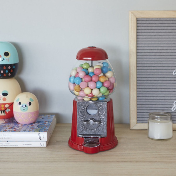 alvi gumball machine American Dream Red Coin bank and dispenser for candy, gum, chocolates, nuts Wor
