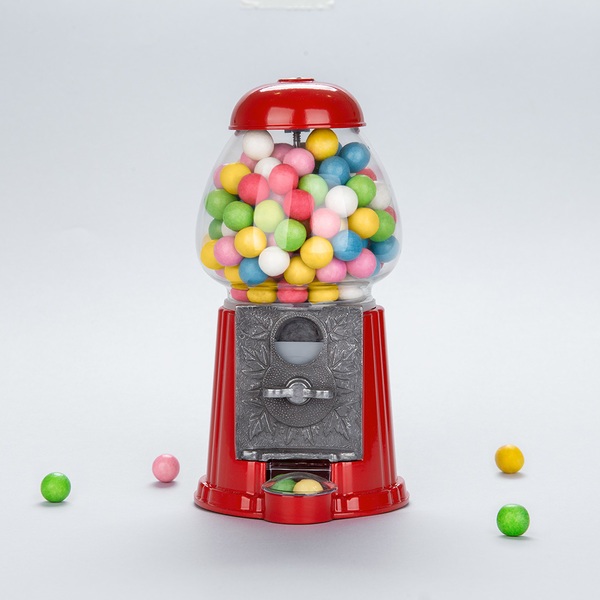 alvi gumball machine American Dream Red Coin bank and dispenser for candy, gum, chocolates, nuts Wor