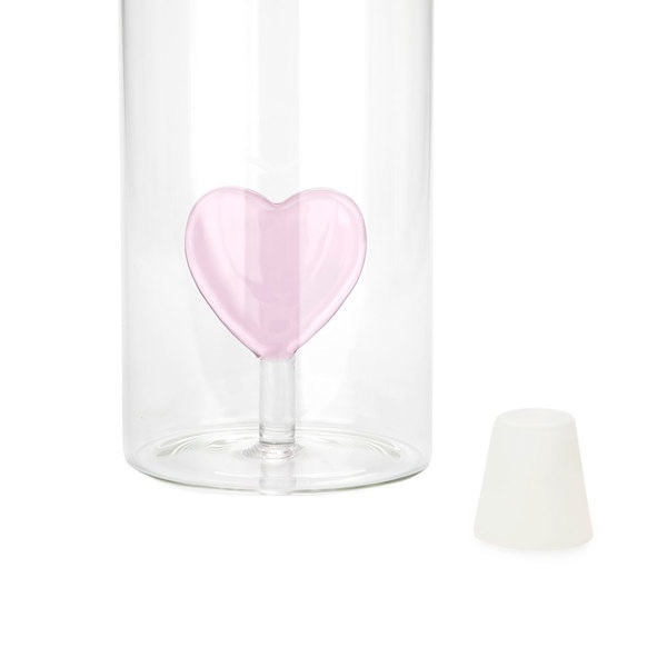 alvi Bottle Love Bottle for water It contains the figure of a heart It includes a Silicone tap Boros
