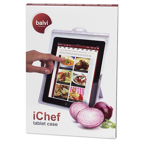 alvi Tablet case iChef Transparent colour Tablet holder for the kitchen Protects from bumps and liqu