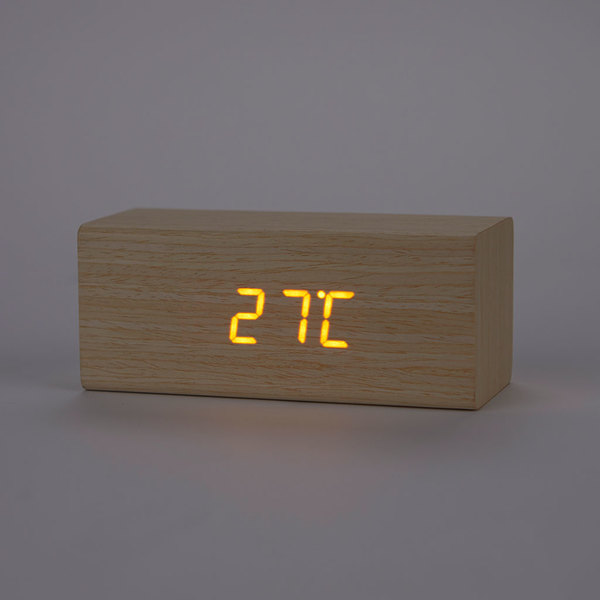 Balvi Timber despertador digital de madera