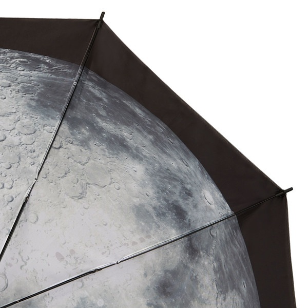 Balvi Paraguas Moon Color Negro, Blanco Negro por fuera y con una luna por dentro Nylon