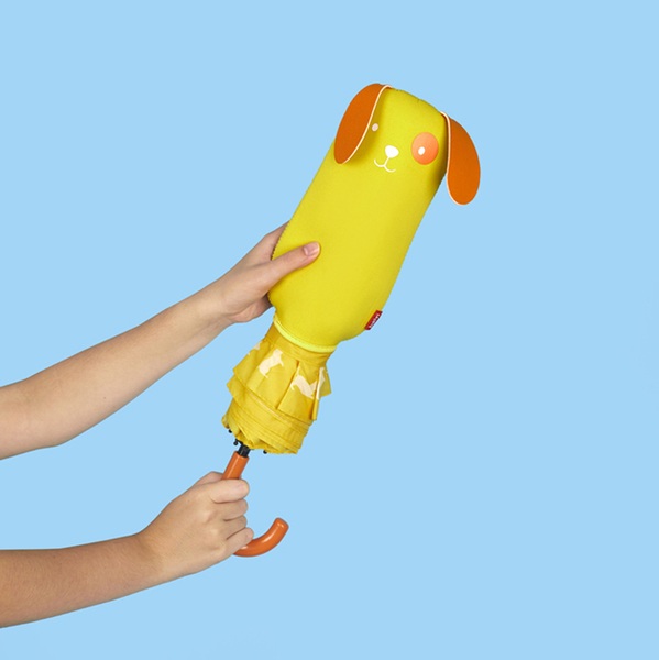 alvi Paraguas Puppymbrella Color Amarillo Paraguas infantil Incluye funda de neopreno con forma de p