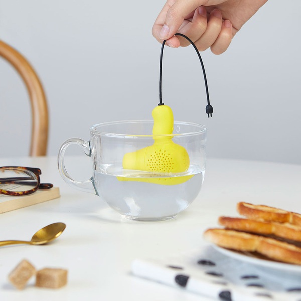 Balvi Tea infuser ElectriciTEA Yellow colour Simulates a hair dryer Silicone