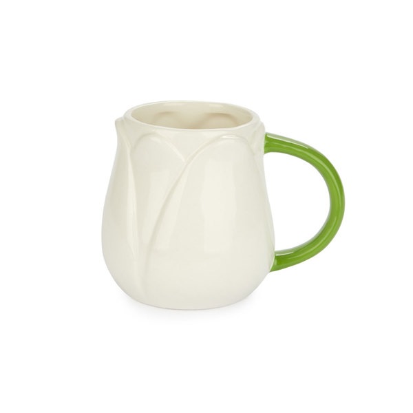 Balvi Mug Tulip White colour Tulip-shaped Mug Ceramic 400 ml