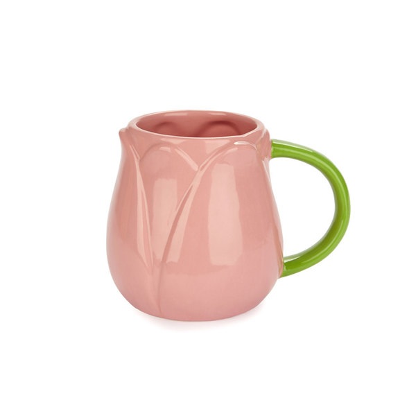 Balvi Mug Tulip Couleur rose Tasse en forme de tulipe Céramique 400 ml