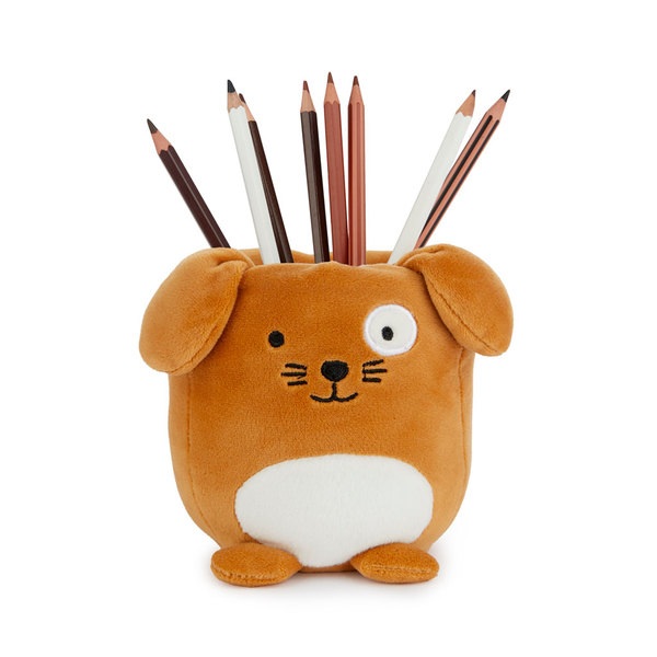 Balvi Portamatite Fluffy Woof Colore marrone Cane morbido e spugnoso Plastica/poliestere