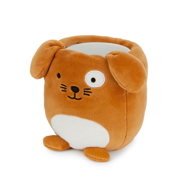 Balvi Portamatite Fluffy Woof Colore marrone Cane morbido e spugnoso Plastica/poliestere