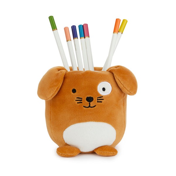 Balvi Portamatite Fluffy Woof Colore marrone Cane morbido e spugnoso Plastica/poliestere