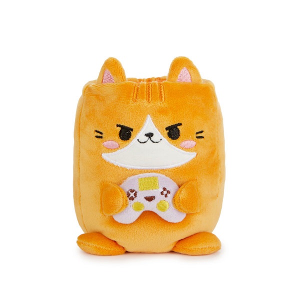 alvi Stiftehalter Fluffy Kawaii Gamer Farbe Orange Flauschig weiche Gamer-Katze Kunststoff/Polyester
