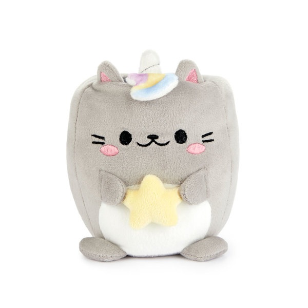 alvi Stiftehalter Fluffy Kawaii Starry Farbe Grau Flauschig weiche Einhorn-Katze Kunststoff/Polyeste