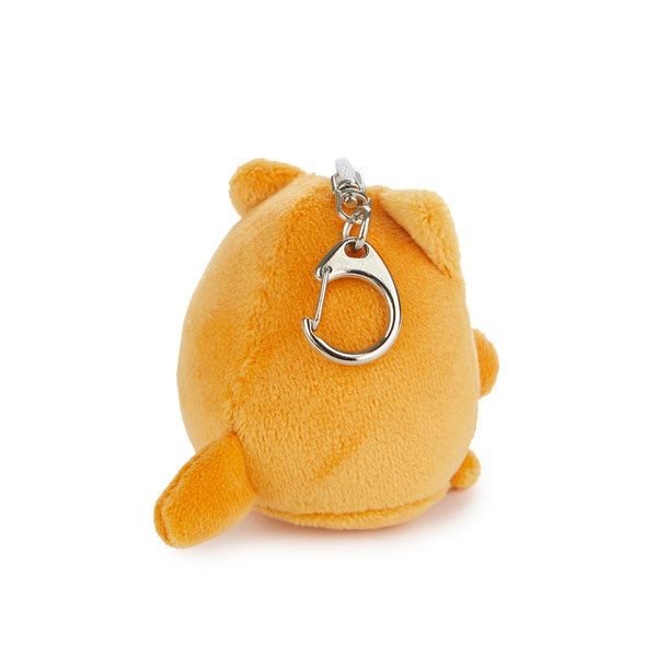 Balvi Llavero Fluffy Kawaii Gamer Color naranja Gato jugador de videojuegos Suave y esponjoso Nylon