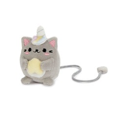 Balvi Bookmark Fluffy Kawaii Starry Gray colour Unicorn cat with star Soft and fluffy Polyester