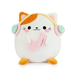 Balvi Cushion Fluffy Kawaii Melody White colour Cat with headphones Soft and fluffy Nylon