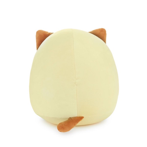 Balvi Cojín Fluffy Kawaii Minty Color amarillo Gato amante de los helados Suave y esponjoso Nylon