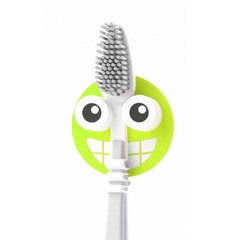 alvi Porte-brosses à dents Emoji Couleur vert Brosse à dents ventouse support mural de salle de bain