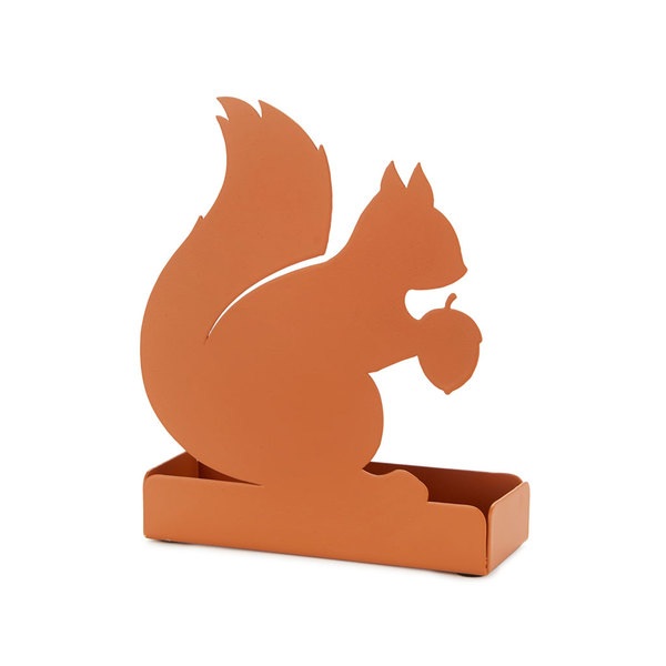 Balvi Supporto zampirone per zanzare Squirrel Colore marrone Include base per i residui Metallo