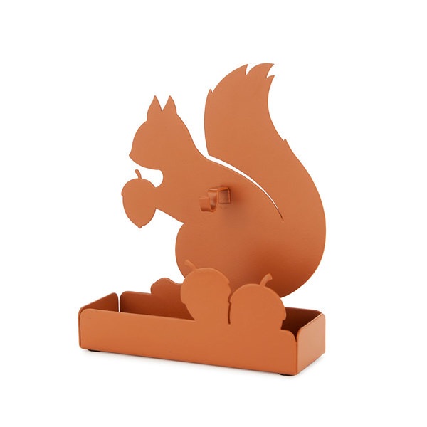 Balvi Supporto zampirone per zanzare Squirrel Colore marrone Include base per i residui Metallo
