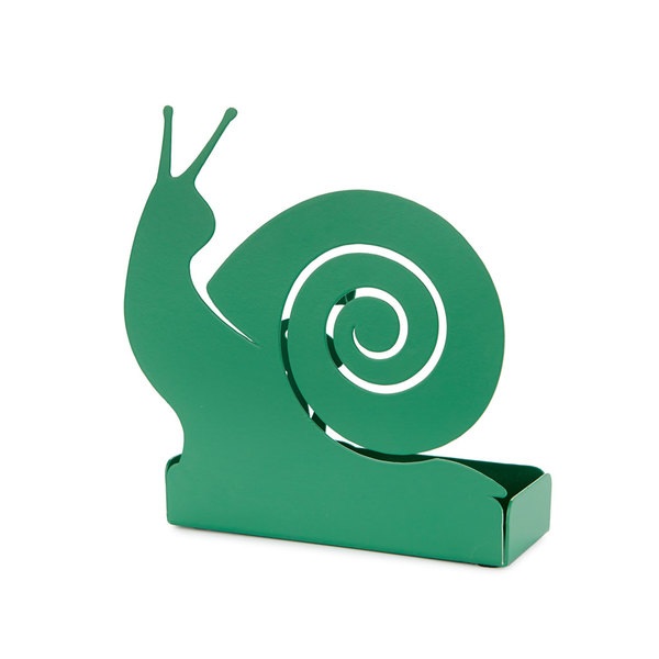 Balvi Soporte espiral mosquitos Snail Color verde Incluye base para los residuos Metal